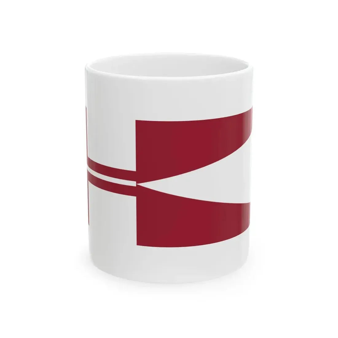 Pennant of the Commander of Squadron of Latvia (Latvia) White Coffee Mug 11oz - Go Mug Yourself