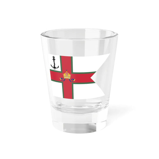 Pennant of the Rear Commodore of the Imperial and Royal Yacht Squadron Transleithania (Hungary) Shot Glass 1.5oz 1.5oz - Go Mug Yourself