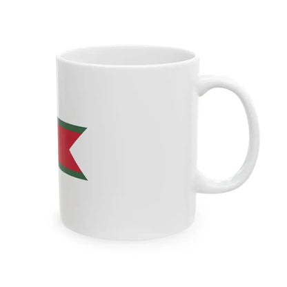 Pennant of the Rear Commodore of the Imperial and Royal Yacht Squadron Transleithania (Hungary) White Coffee Mug - Go Mug Yourself