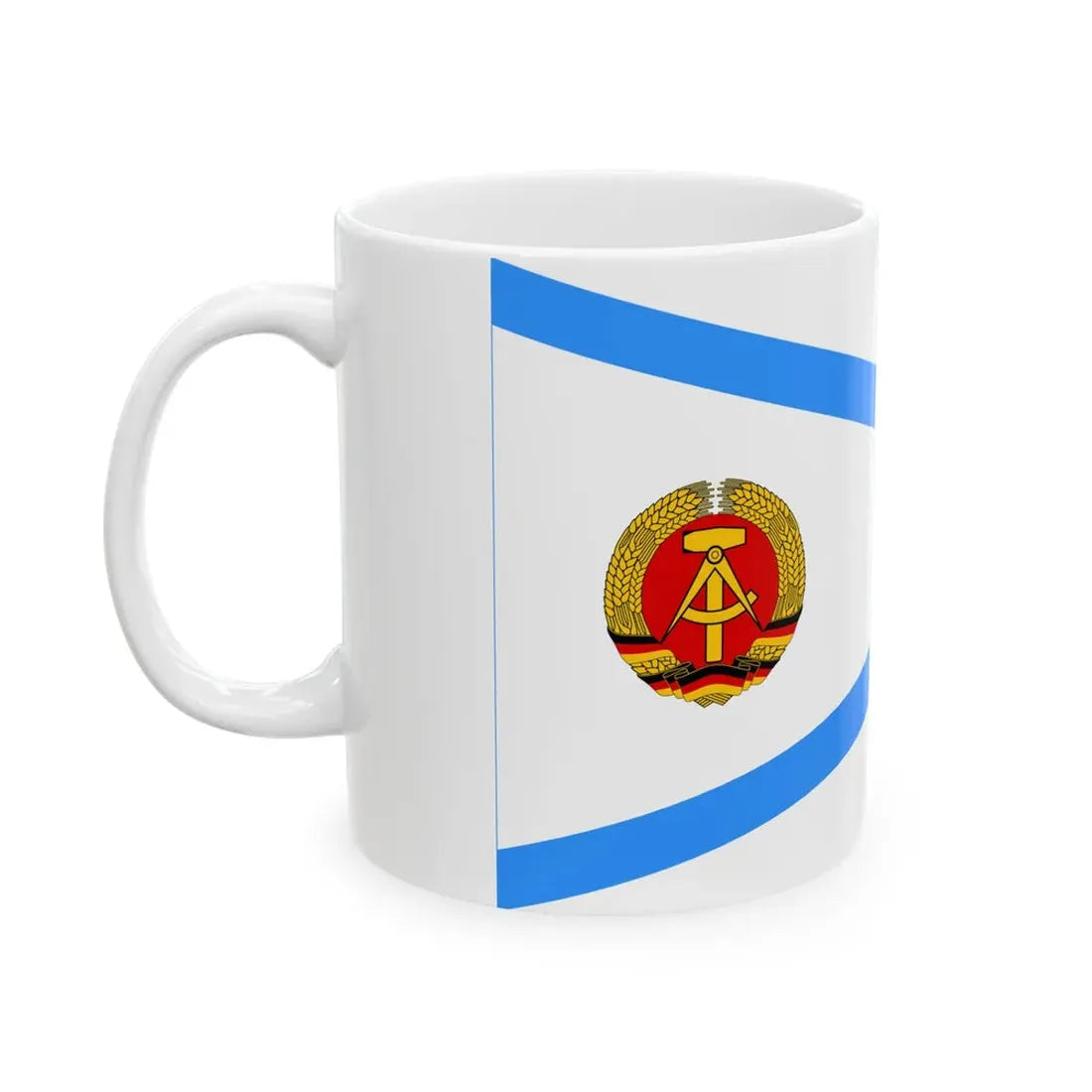 Pennant of water management East Germany (Germany) White Coffee Mug - Go Mug Yourself