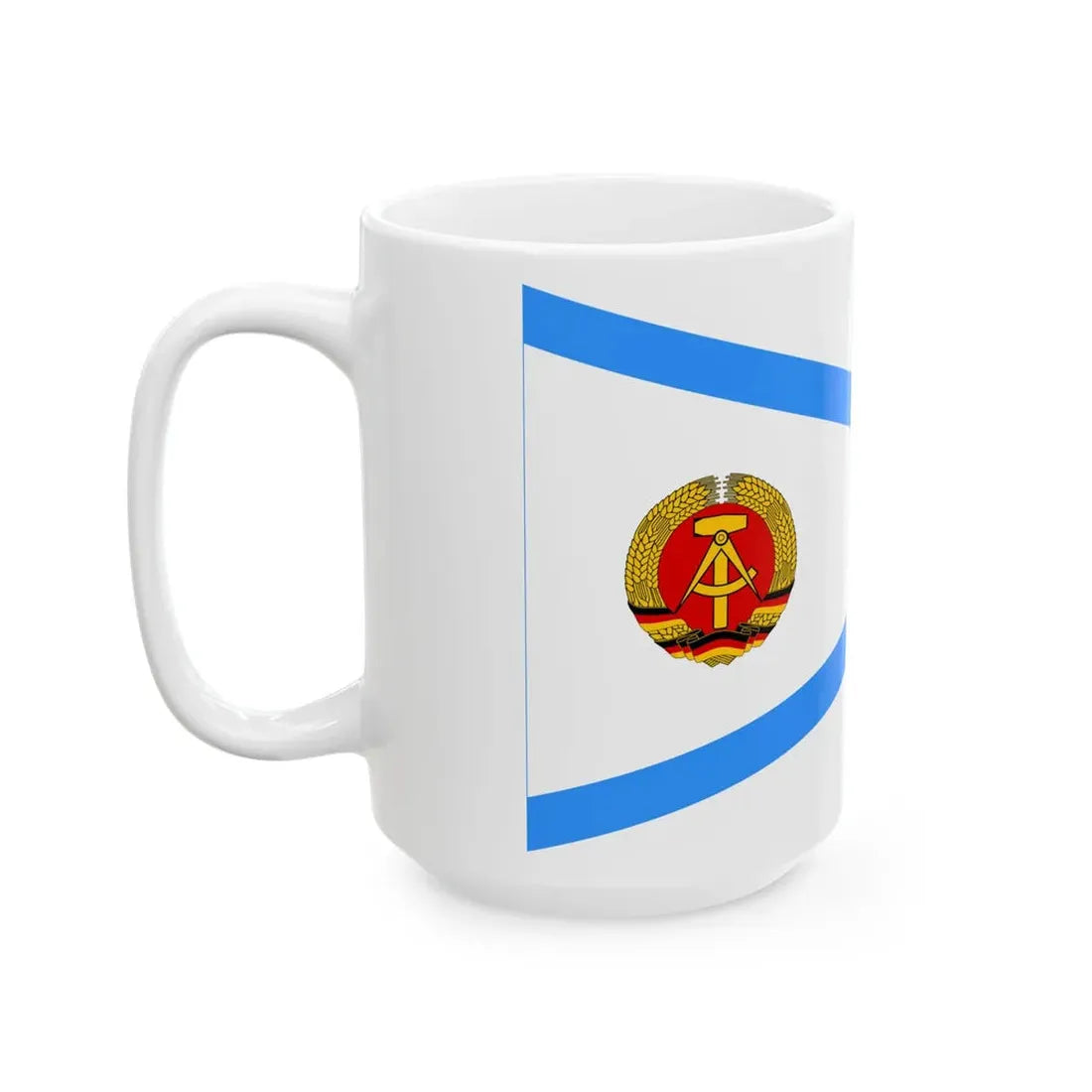 Pennant of water management East Germany (Germany) White Coffee Mug - Go Mug Yourself