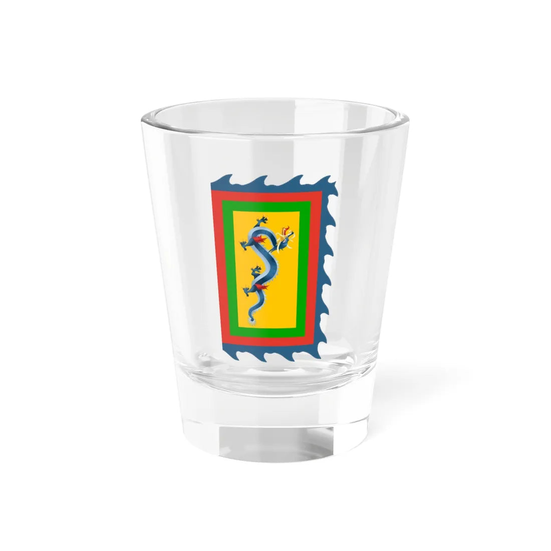 Pennon of the Nguyễn dynasty (Cambodia) Shot Glass 1.5oz 1.5oz - Go Mug Yourself