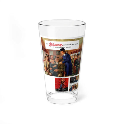 Pennsylvania Railroad advertisement, 1944 (Magazine Illustration) Pint Glass 16oz-16oz-Go Mug Yourself