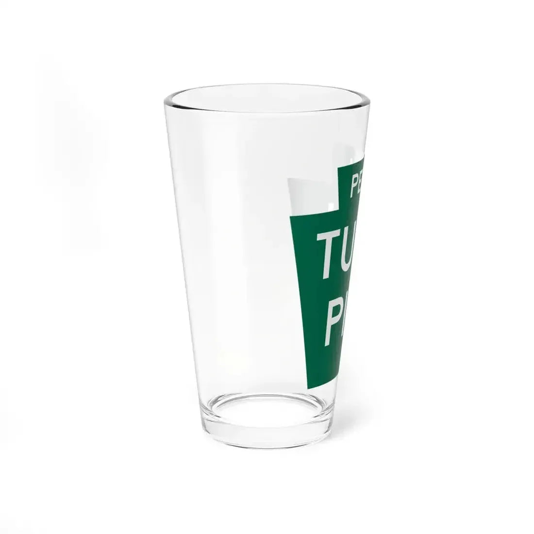 Pennsylvania Turnpike logo (Pennsylvania) (Road Sign) Pint Glass 16oz - Go Mug Yourself