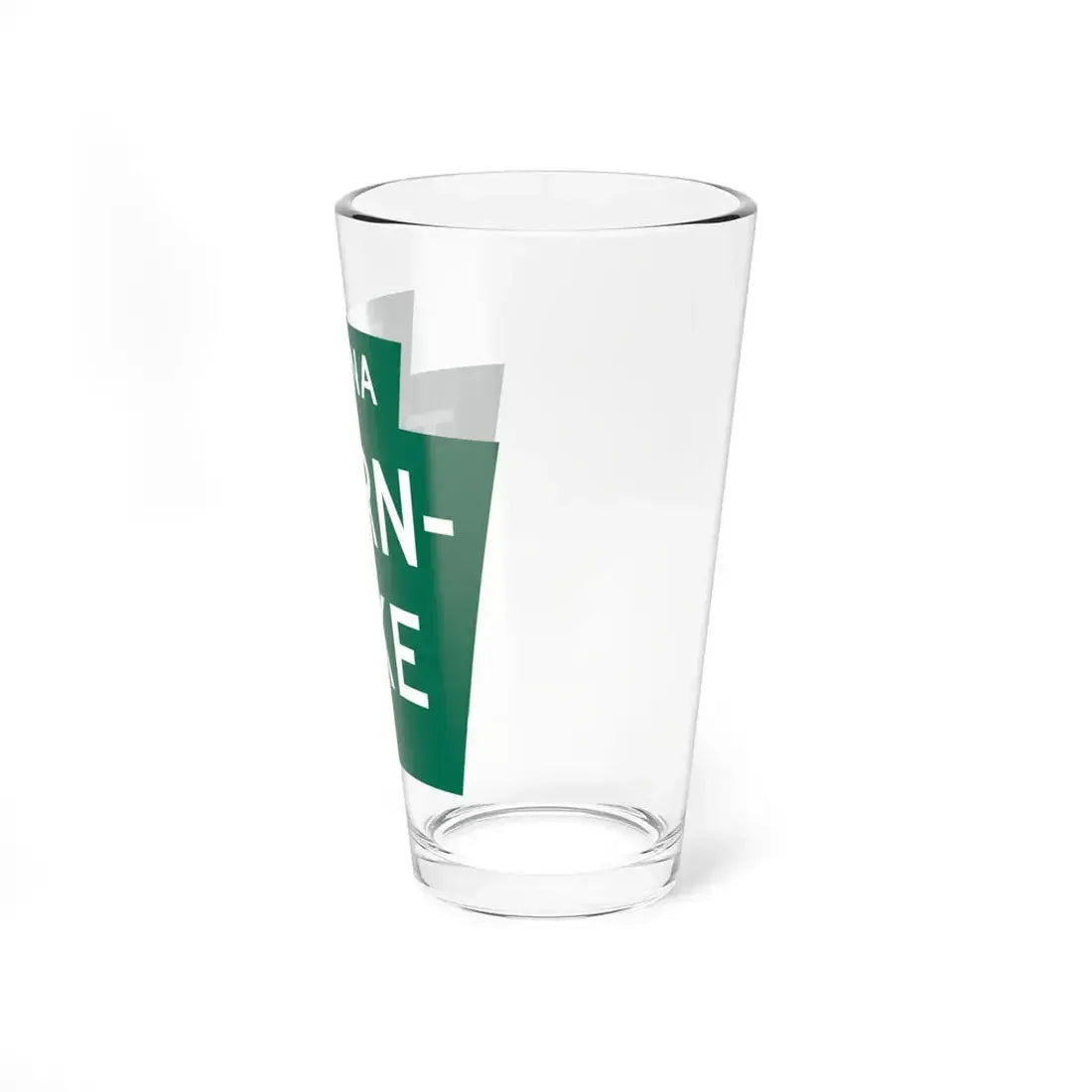 Pennsylvania Turnpike logo (Pennsylvania) (Road Sign) Pint Glass 16oz - Go Mug Yourself