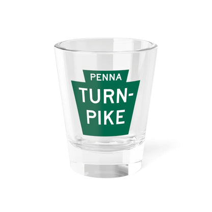 Pennsylvania Turnpike logo (Pennsylvania) (Road Sign) Shot Glass 1.5oz 1.5oz - Go Mug Yourself