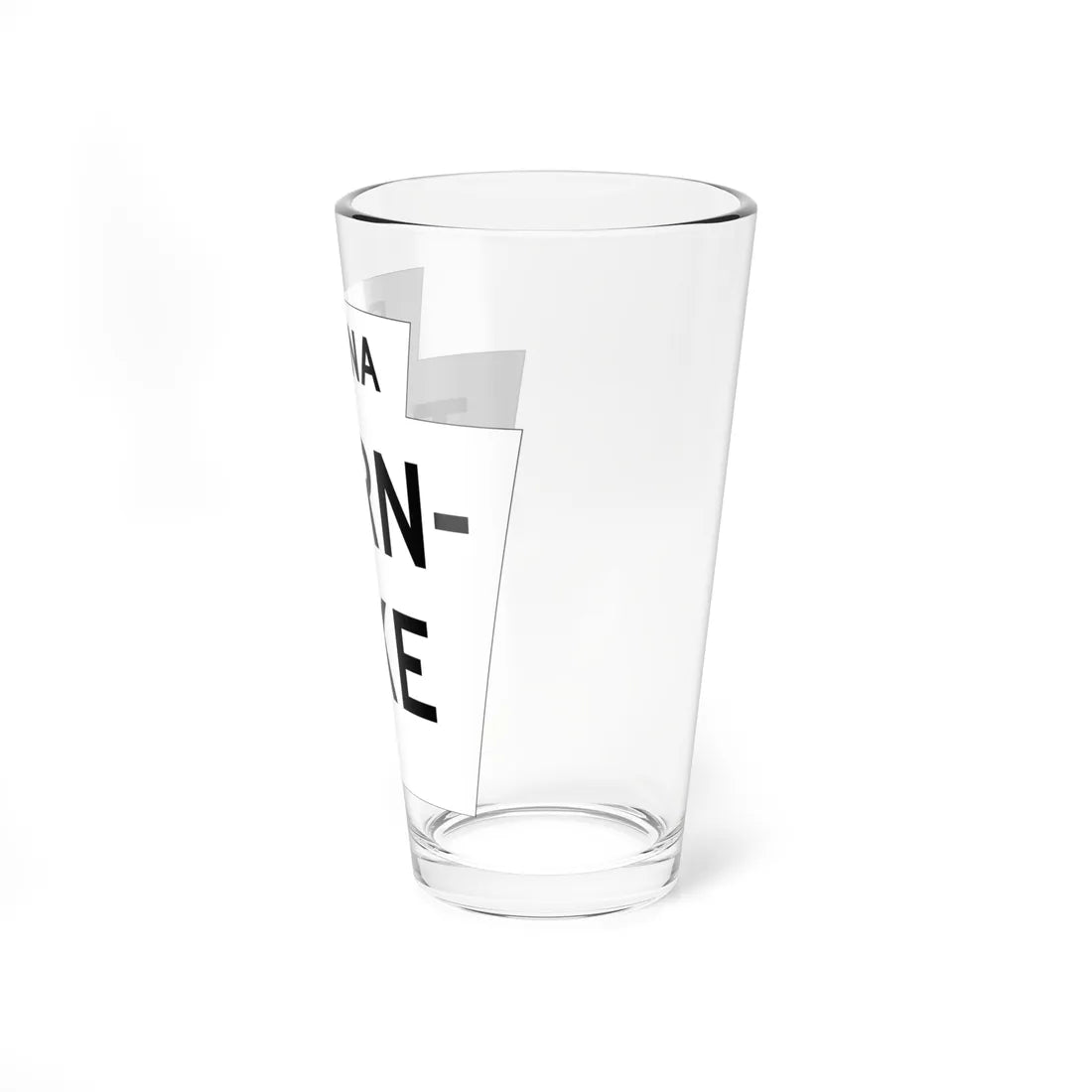 Pennsylvania Turnpike logo white (Pennsylvania) (Road Sign) Pint Glass 16oz - Go Mug Yourself