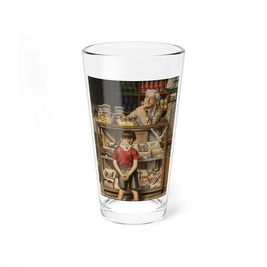 Penny Candy, The Saturday Evening Post Cover, September 23, 1944 (Magazine Illustration) Pint Glass 16oz 16oz - Go Mug Yourself