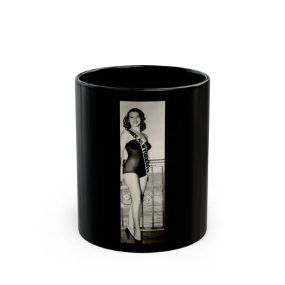 Penny Duncan #01 (Vintage Female Icon) Black Coffee Mug-11oz-Go Mug Yourself