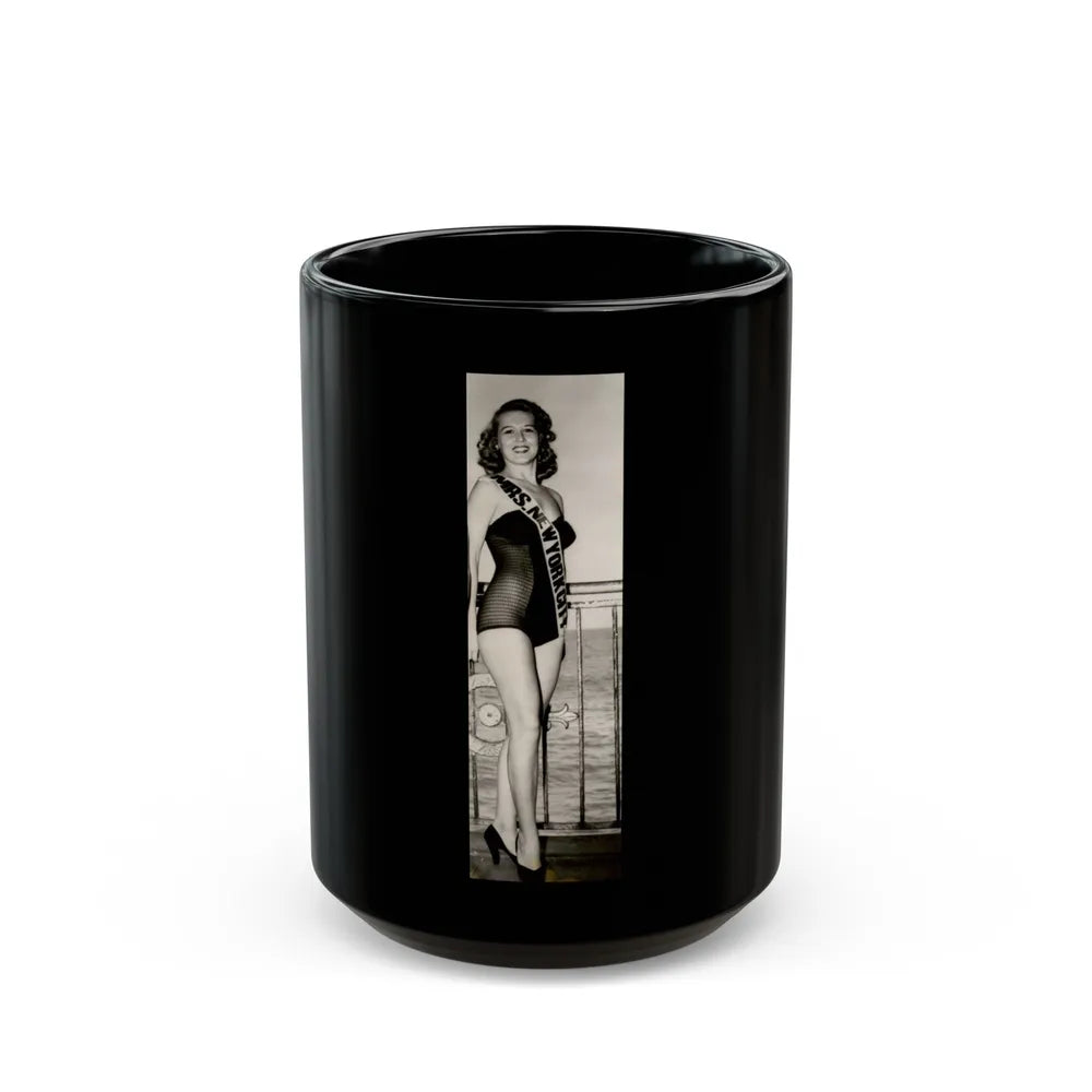 Penny Duncan #01 (Vintage Female Icon) Black Coffee Mug-15oz-Go Mug Yourself