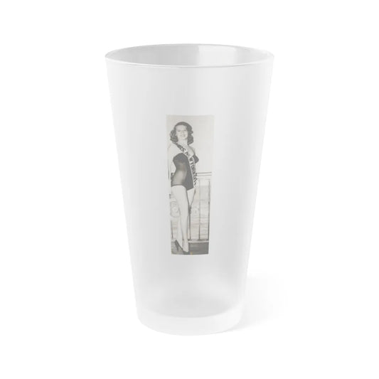 Penny Duncan #01 (Vintage Female Icon) Frosted Pint Glass 16oz-16oz-Frosted-Go Mug Yourself