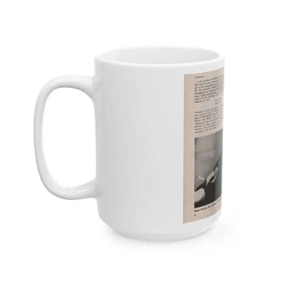 Penny Duncan #09 - [Page 4] American Beauties '53 - 1 Page with, Penny+1 B&W Photo & Article (Vintage Female Icon) White Coffee Mug - Go Mug Yourself