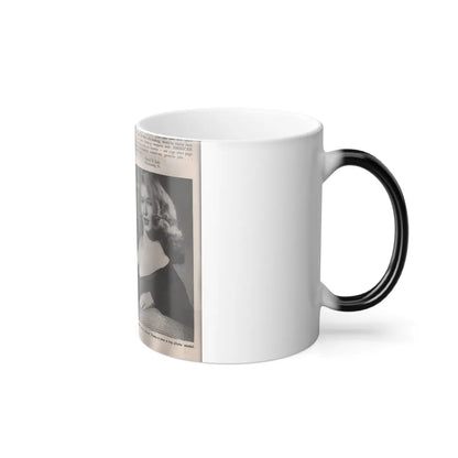 Penny Duncan #09 - [Page 4] American Beauties '53 - 1 Page with, Penny+1 B&W Photo & Article (Vintage Female Icons) Color Changing Mug 11oz-Go Mug Yourself