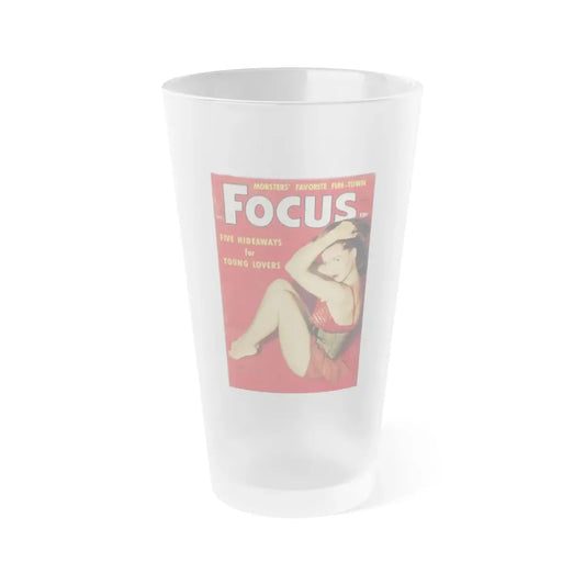 Penny Duncan #10 - Focus Magazine Cover Sept. '56 (Vintage Female Icon) Frosted Pint Glass 16oz 16oz Frosted - Go Mug Yourself