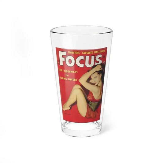 Penny Duncan #10 - Focus Magazine Cover Sept. '56 (Vintage Female Icon) Pint Glass 16oz 16oz - Go Mug Yourself