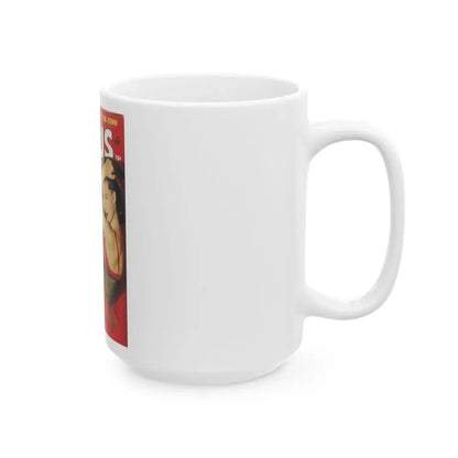 Penny Duncan #10 - Focus Magazine Cover Sept. '56 (Vintage Female Icon) White Coffee Mug - Go Mug Yourself