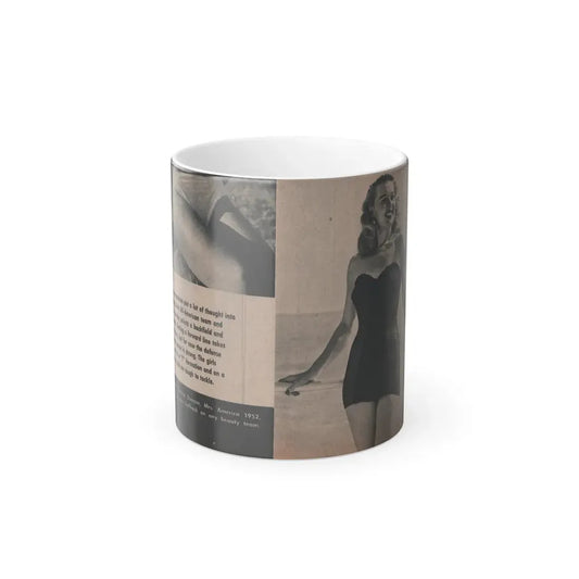 Penny Duncan #11 - [Page 17] 1 Page with, Penny Small Section 1 Medium B&W Photo & Caption from FROLIC Mag. Feb. '52 (Vintage Female Icon) Color Changing Mug 11oz 11oz - Go Mug Yourself