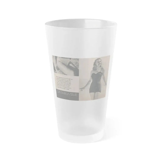 Penny Duncan #11 - [Page 17] 1 Page with, Penny Small Section 1 Medium B&W Photo & Caption from FROLIC Mag. Feb. '52 (Vintage Female Icon) Frosted Pint Glass 16oz 16oz Frosted - Go Mug Yourself