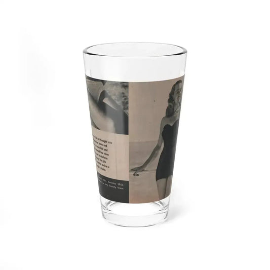 Penny Duncan #11 - [Page 17] 1 Page with, Penny Small Section 1 Medium B&W Photo & Caption from FROLIC Mag. Feb. '52 (Vintage Female Icon) Pint Glass 16oz 16oz - Go Mug Yourself