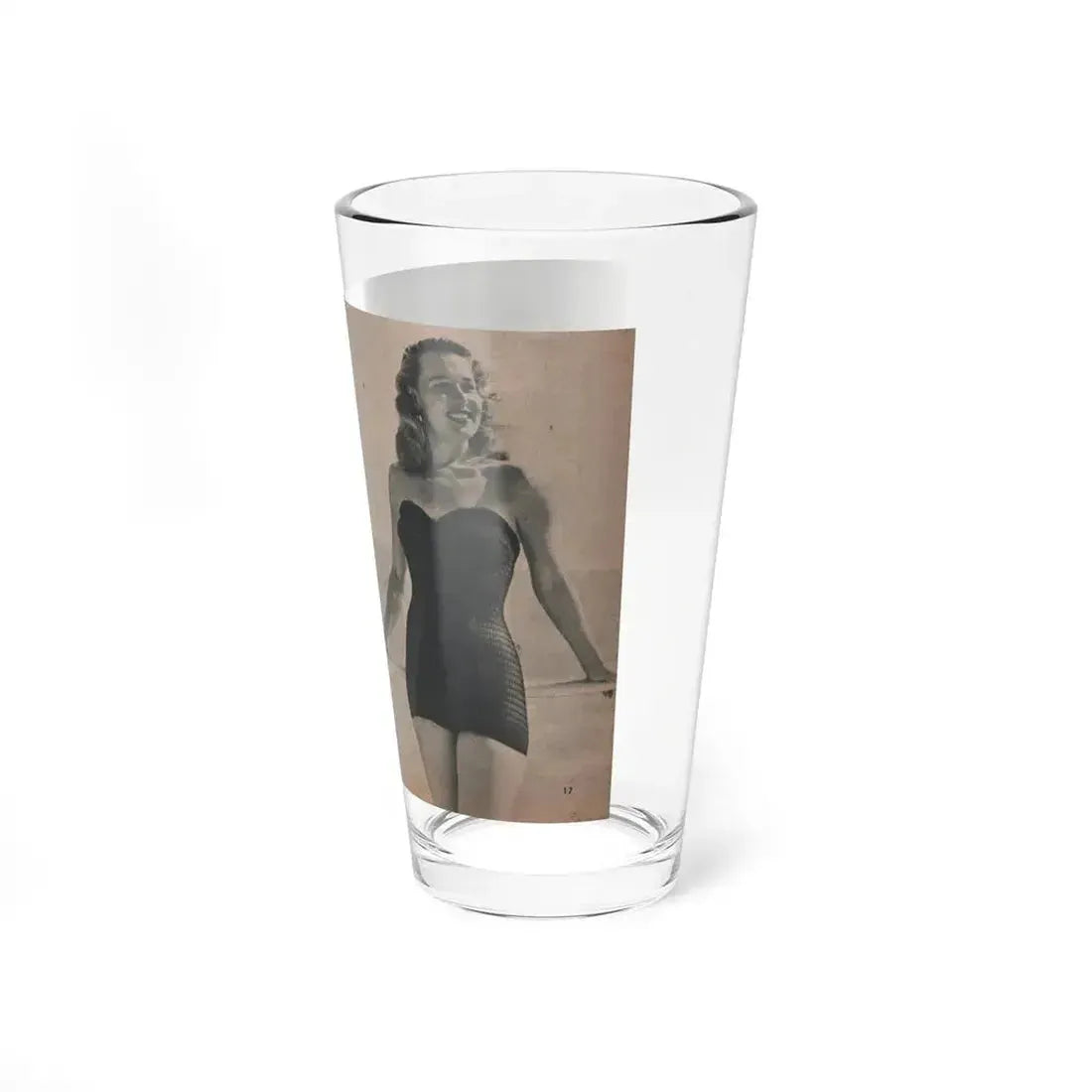 Penny Duncan #11 - [Page 17] 1 Page with, Penny Small Section 1 Medium B&W Photo & Caption from FROLIC Mag. Feb. '52 (Vintage Female Icon) Pint Glass 16oz - Go Mug Yourself