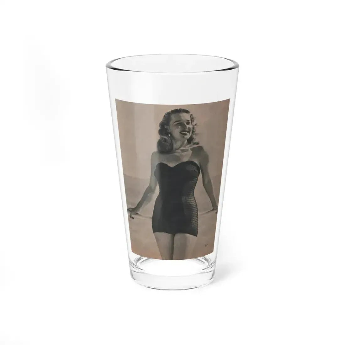Penny Duncan #11 - [Page 17] 1 Page with, Penny Small Section 1 Medium B&W Photo & Caption from FROLIC Mag. Feb. '521 (Vintage Female Icon) Pint Glass 16oz 16oz - Go Mug Yourself