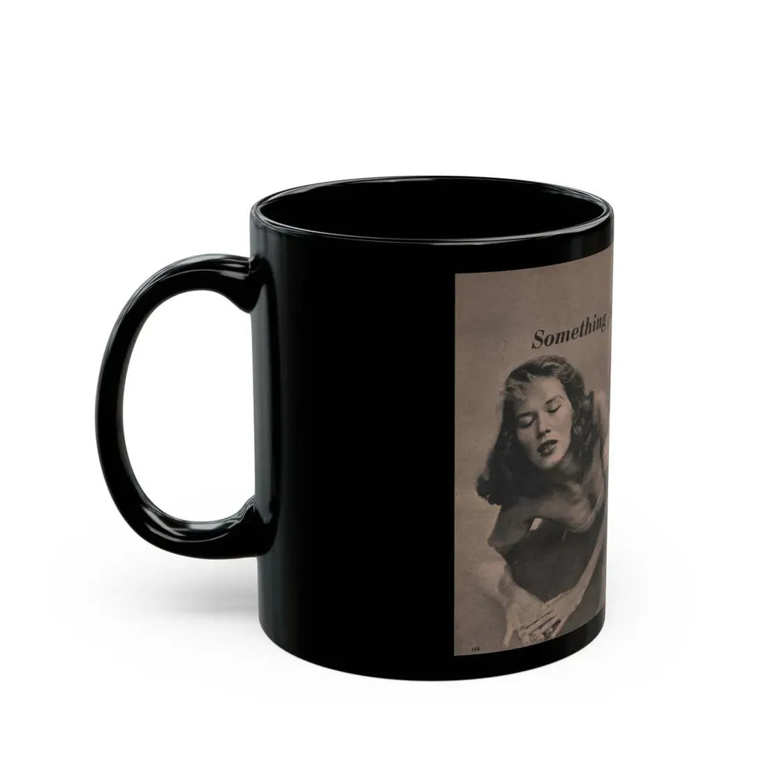 Penny Duncan #13 - [Pages 106 & 107] Pages 1 & 2 of of 6 with, Penny+1 B&W Centerfold Photo & Caption from EYE Digest Mag. April '56 (Vintage Female Icon) Black Coffee Mug - Go Mug Yourself