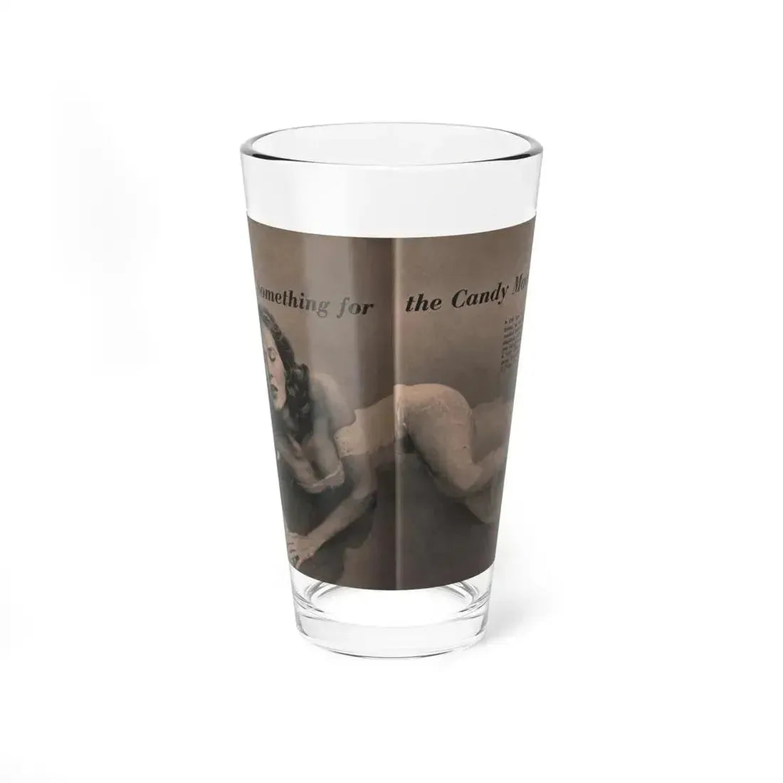 Penny Duncan #13 - [Pages 106 & 107] Pages 1 & 2 of of 6 with, Penny+1 B&W Centerfold Photo & Caption from EYE Digest Mag. April '56 (Vintage Female Icon) Pint Glass 16oz 16oz - Go Mug Yourself
