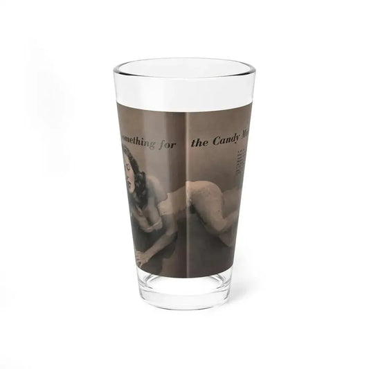Penny Duncan #13 - [Pages 106 & 107] Pages 1 & 2 of of 6 with, Penny+1 B&W Centerfold Photo & Caption from EYE Digest Mag. April '56 (Vintage Female Icon) Pint Glass 16oz 16oz - Go Mug Yourself