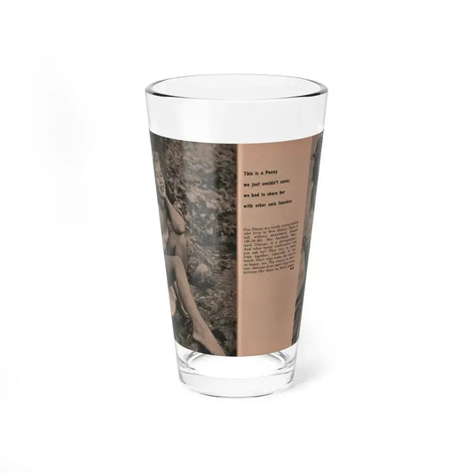 Penny Duncan #15 - [Pages 110 & 111] Pages 5 & 6 of of 6 with, Penny+2 B&W Photos, Caption & Brief Article from EYE Digest Mag. April '56 (Vintage Female Icon) Pint Glass 16oz 16oz - Go Mug Yourself
