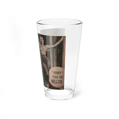 Penny Duncan #16 - [Pages 90 & 91] Pages 1 & 2 of 9 with, Penny+1 B&W Photo from Fotos Digest Mag. '56 (Vintage Female Icon) Pint Glass 16oz - Go Mug Yourself