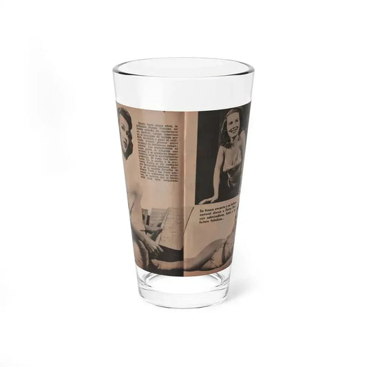 Penny Duncan #17 - [Pages 92 & 93] Pages 3 & 4 of 9 with, Penny+3 B&W Photos & 2 Captions from Fotos Digest Mag. '56 (Vintage Female Icon) Pint Glass 16oz 16oz - Go Mug Yourself