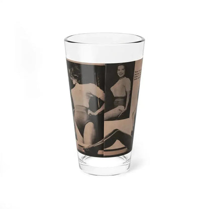 Penny Duncan #18 - [Pages 94 & 95] Pages 5 & 6 of 9 with, Penny+3 B&W Photos & 1 Caption from Fotos Digest Mag. '56 (Vintage Female Icon) Pint Glass 16oz 16oz - Go Mug Yourself
