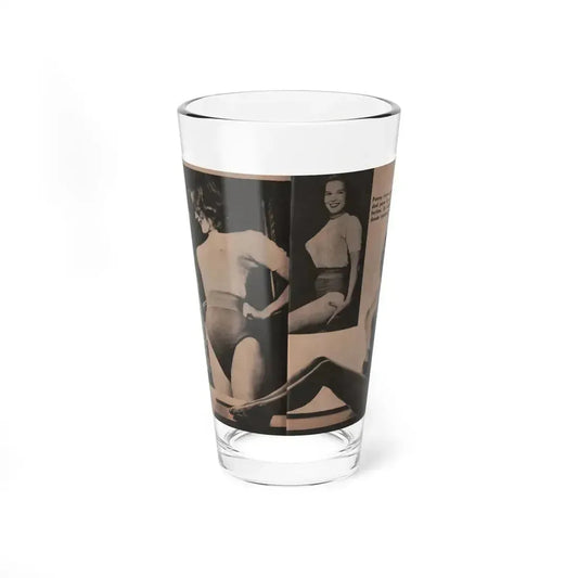 Penny Duncan #18 - [Pages 94 & 95] Pages 5 & 6 of 9 with, Penny+3 B&W Photos & 1 Caption from Fotos Digest Mag. '56 (Vintage Female Icon) Pint Glass 16oz 16oz - Go Mug Yourself