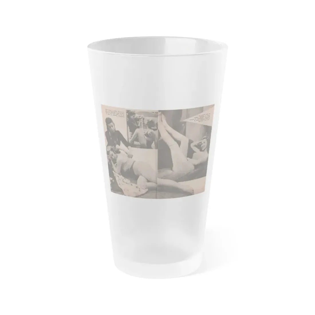 Penny Duncan #19 - [Pages 96 & 97] Pages 7 & 8 of 9 with, Penny+3 B&W Photos & 2 Captions from Fotos Digest '56 (Vintage Female Icon) Frosted Pint Glass 16oz 16oz Frosted - Go Mug Yourself