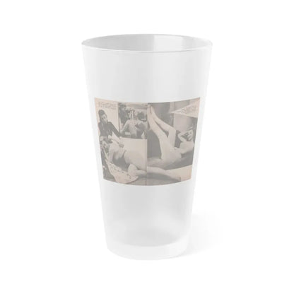 Penny Duncan #19 - [Pages 96 & 97] Pages 7 & 8 of 9 with, Penny+3 B&W Photos & 2 Captions from Fotos Digest '56 (Vintage Female Icon) Frosted Pint Glass 16oz 16oz Frosted - Go Mug Yourself