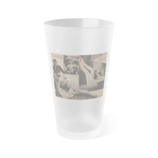 Penny Duncan #19 - [Pages 96 & 97] Pages 7 & 8 of 9 with, Penny+3 B&W Photos & 2 Captions from Fotos Digest '56 (Vintage Female Icon) Frosted Pint Glass 16oz 16oz Frosted - Go Mug Yourself