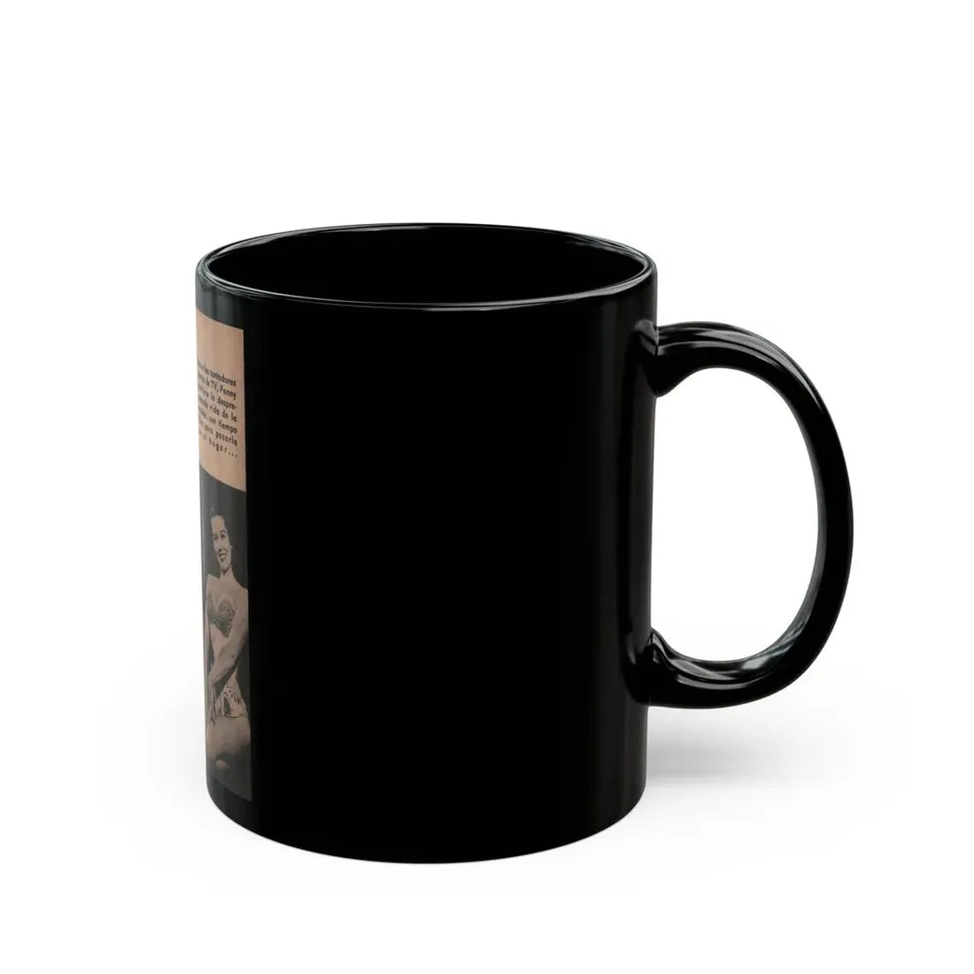 Penny Duncan #20 - [Pages 98] Pages 9 of 9 with, Penny+2 B&W Photos & Caption from Fotos Digest Mag. '56 (Vintage Female Icon) Black Coffee Mug - Go Mug Yourself