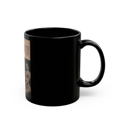 Penny Duncan #20 - [Pages 98] Pages 9 of 9 with, Penny+2 B&W Photos & Caption from Fotos Digest Mag. '56 (Vintage Female Icon) Black Coffee Mug - Go Mug Yourself