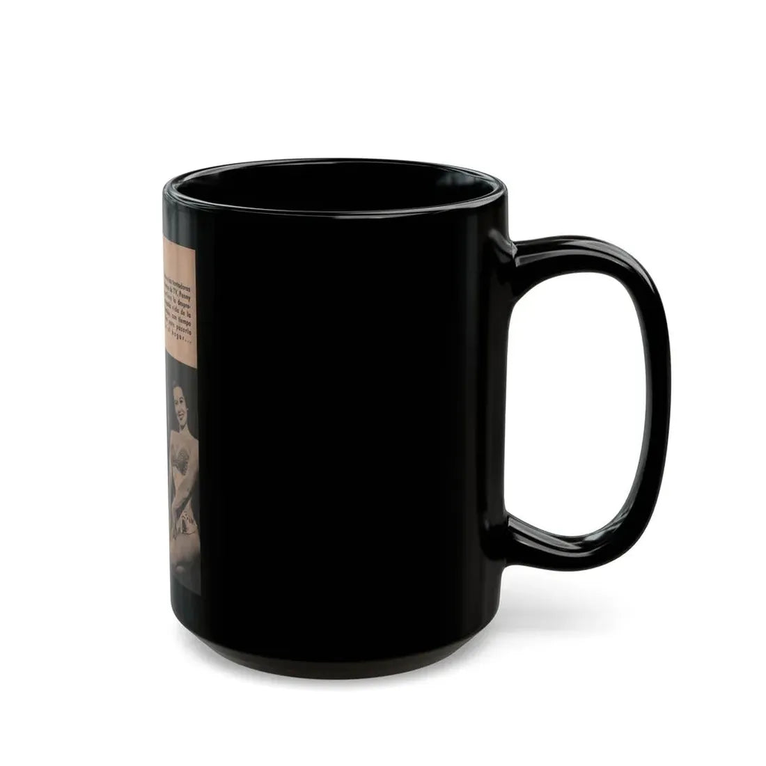 Penny Duncan #20 - [Pages 98] Pages 9 of 9 with, Penny+2 B&W Photos & Caption from Fotos Digest Mag. '56 (Vintage Female Icon) Black Coffee Mug - Go Mug Yourself