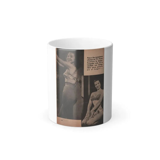 Penny Duncan #20 - [Pages 98] Pages 9 of 9 with, Penny+2 B&W Photos & Caption from Fotos Digest Mag. '56 (Vintage Female Icon) Color Changing Mug 11oz Default Title 11oz - Go Mug Yourself