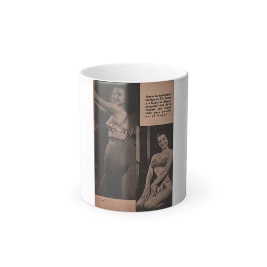 Penny Duncan #20 - [Pages 98] Pages 9 of 9 with, Penny+2 B&W Photos & Caption from Fotos Digest Mag. '56 (Vintage Female Icons) Color Changing Mug 11oz-11oz-Go Mug Yourself