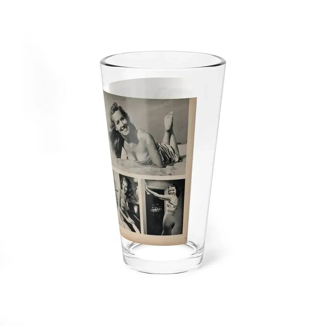 Penny Duncan #21 - [Pages 48 & 49] Pages 3 & 4 of 4 with, Penny+6 B&W Photos & Article from SAGA Men's Mag. July '56 (Vintage Female Icon) Pint Glass 16oz - Go Mug Yourself