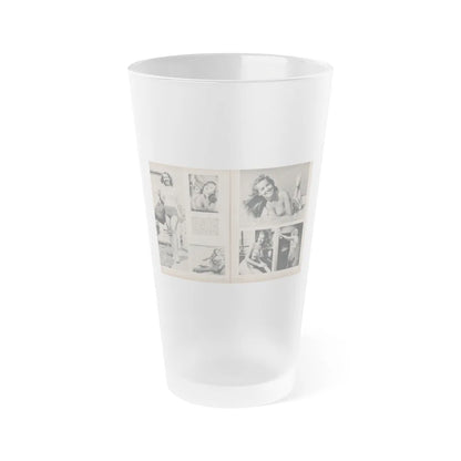 Penny Duncan #21 - [Pages 48 & 49] Pages 3 & 4 of 4 with, Penny+6 B&W Photos & Article from SAGA Men's Mag. July '56 (Vintage Female Icon) Frosted Pint Glass 16oz-16oz-Frosted-Go Mug Yourself