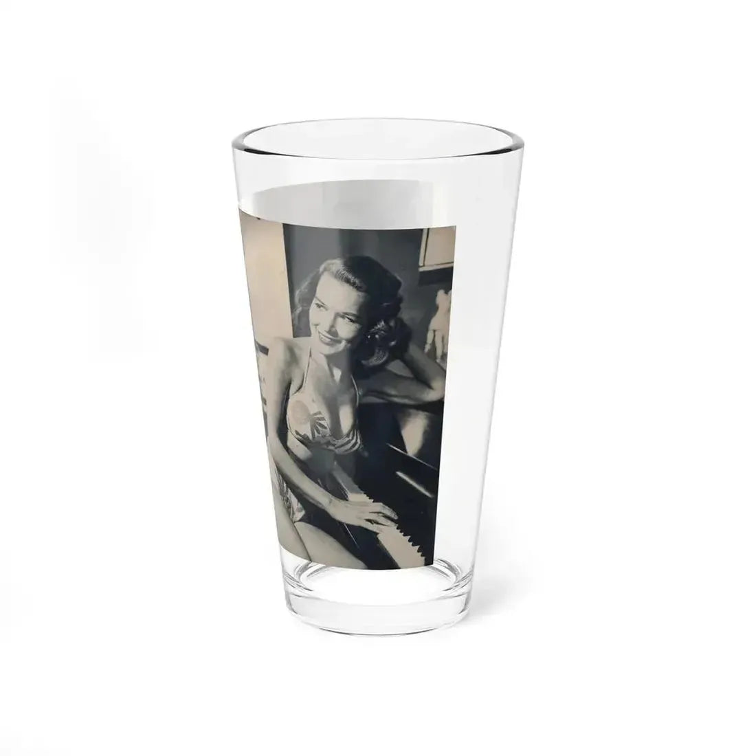 Penny Duncan #23 - [Pages 46 & 47] Pages 1 & 2 of 4 with, Penny+3 B&W Photos, Headline, Article & Caption from Climax Mag. Oct. '59 (Vintage Female Icon) Pint Glass 16oz - Go Mug Yourself