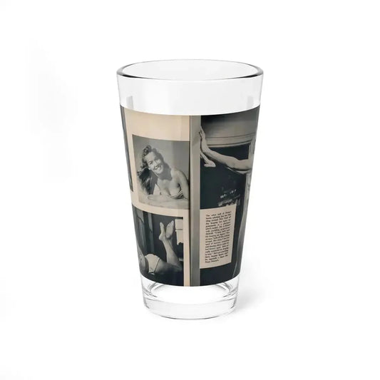 Penny Duncan #24 - [Pages 48 & 49] Pages 3 & 4 of 4 with, Penny+4 B&W Photos, Headline, Article & Caption from Climax Mag. Oct. '59 (Vintage Female Icon) Pint Glass 16oz 16oz - Go Mug Yourself