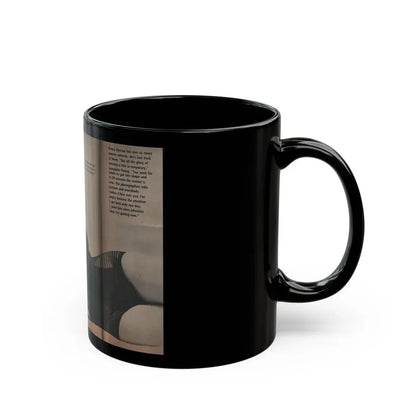 Penny Duncan #26 - [Pages 34  35] Pages 1 & 2 of 2 with, Penny+1 B&W Centerfold Photo, Caption & Paragraph from GALA Mag. Jan. '53 (Vintage Female Icon) Black Coffee Mug - Go Mug Yourself