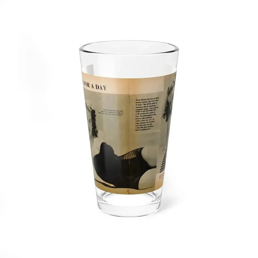 Penny Duncan #26 - [Pages 34  35] Pages 1 & 2 of 2 with, Penny+1 B&W Centerfold Photo, Caption & Paragraph from GALA Mag. Jan. '531 (Vintage Female Icon) Pint Glass 16oz 16oz - Go Mug Yourself
