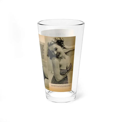 Penny Duncan #26 - [Pages 34  35] Pages 1 & 2 of 2 with, Penny+1 B&W Centerfold Photo, Caption & Paragraph from GALA Mag. Jan. '531 (Vintage Female Icon) Pint Glass 16oz - Go Mug Yourself