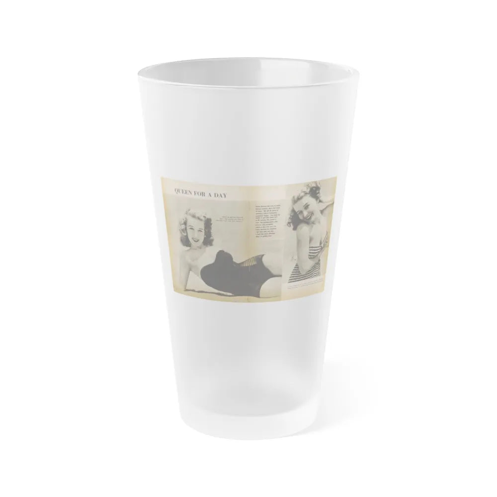 Penny Duncan #26 - [Pages 34 35] Pages 1 & 2 of 2 with, Penny+1 B&W Centerfold Photo, Caption & Paragraph from GALA Mag. Jan. '531 (Vintage Female Icon) Frosted Pint Glass 16oz-16oz-Frosted-Go Mug Yourself