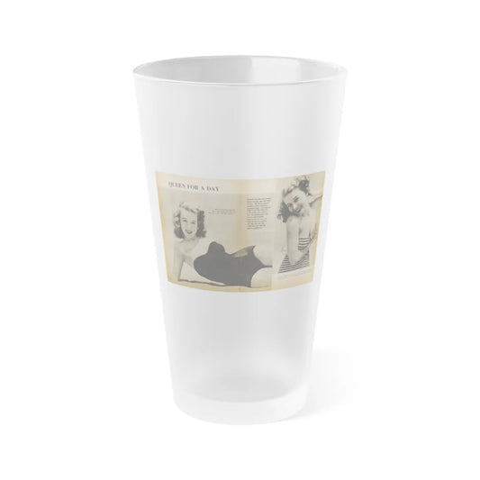 Penny Duncan #26 - [Pages 34 35] Pages 1 & 2 of 2 with, Penny+1 B&W Centerfold Photo, Caption & Paragraph from GALA Mag. Jan. '531 (Vintage Female Icon) Frosted Pint Glass 16oz-16oz-Frosted-Go Mug Yourself